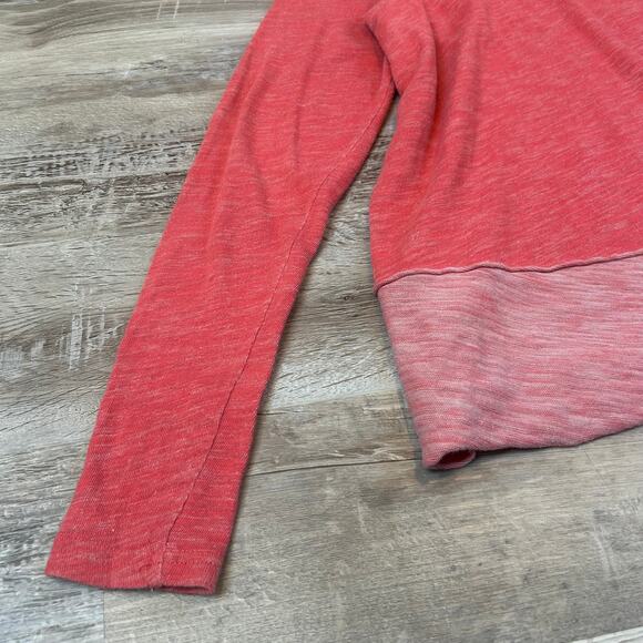 FP Beach Slub Knit Cowl Neck Pullover in Burnt Rose – Cozy Boho Style M/L - Picture 4 of 9